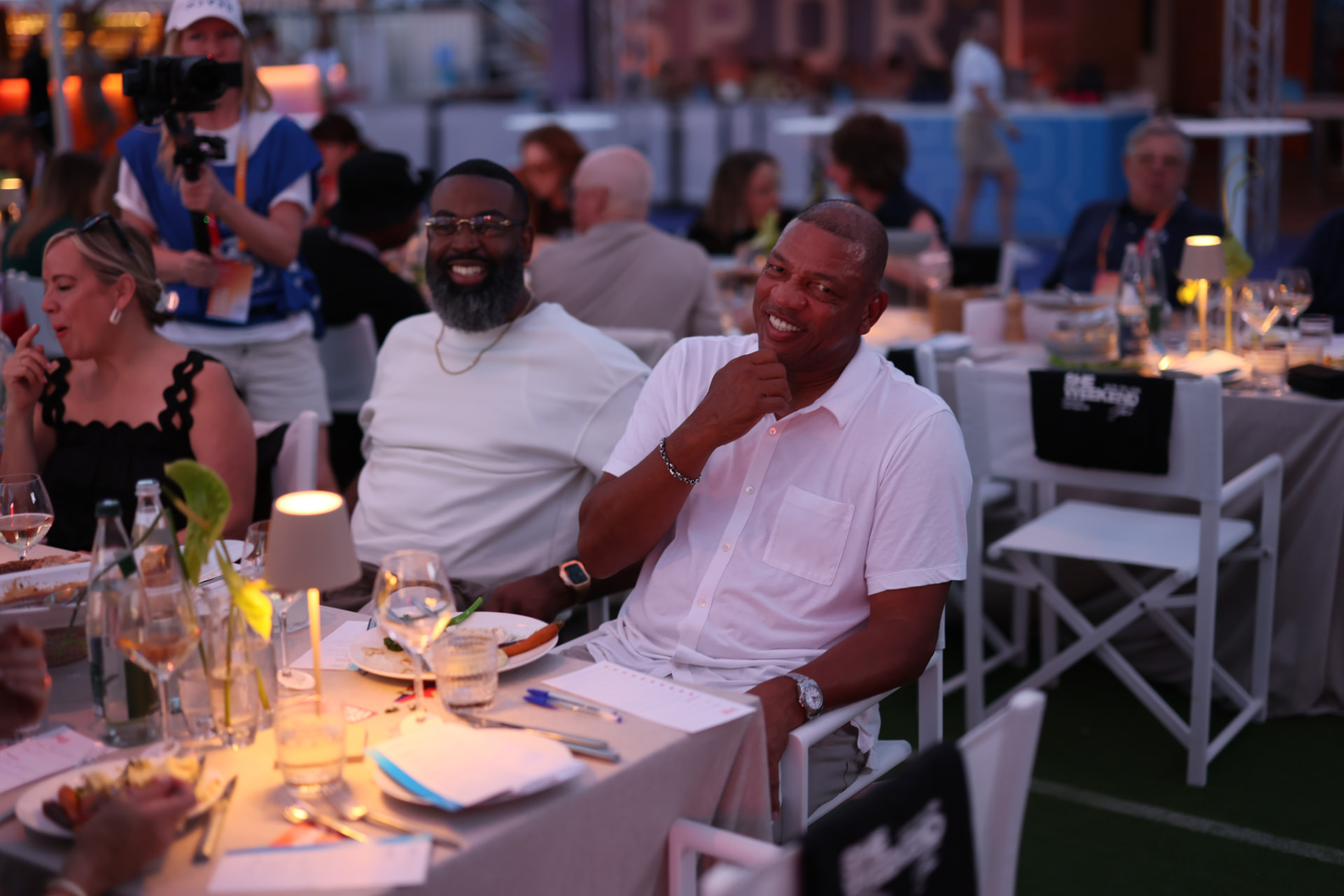 Doc Rivers at a candlelit dinner on the Croisette during Cannes Lions